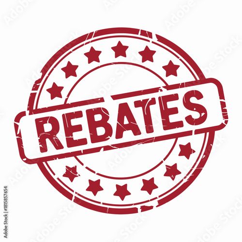 Rebates Stamp Red Circle Badge Icon SVG PNG Vector Graphic

rebates, rebate, cashback, refund, discount, savings, offer, promotion, sale, deal, coupon, moneyback, reward, incentive, stamp, badge, seal