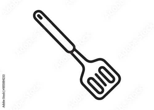 Spatula line art vector