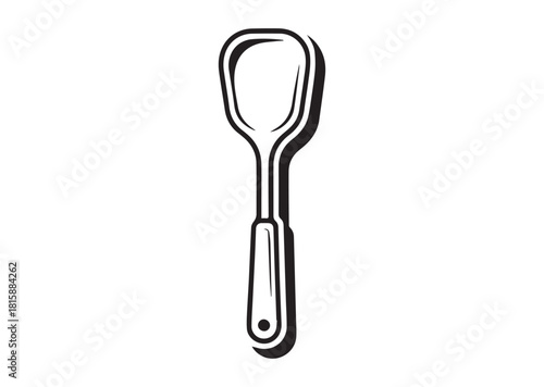 Spatula line art vector