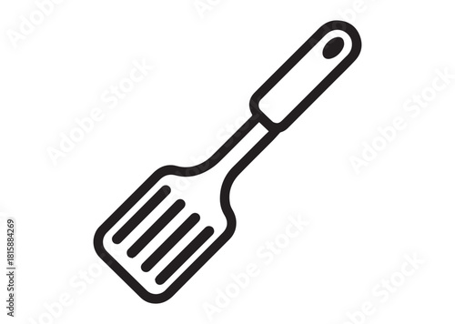 Spatula line art vector