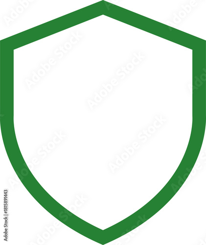 Shield Icon. Protect shield security line icons. Badge quality symbol, sign, logo or emblem. Сryptocurrency protection sign. Crypto currency security web button. Interface design element.