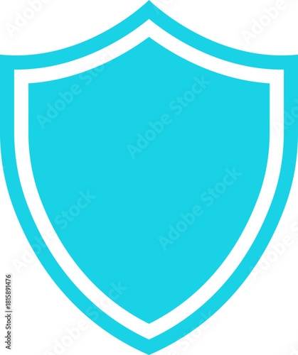 Shield Icon. Protect shield security line icons. Badge quality symbol, sign, logo or emblem. Сryptocurrency protection sign. Crypto currency security web button. Interface design element.