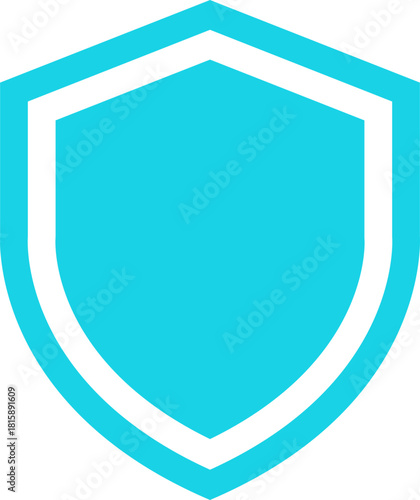Shield Icon. Protect shield security line icons. Badge quality symbol, sign, logo or emblem. Сryptocurrency protection sign. Crypto currency security web button. Interface design element.