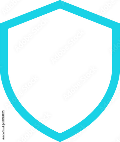 Shield Icon. Protect shield security line icons. Badge quality symbol, sign, logo or emblem. Сryptocurrency protection sign. Crypto currency security web button. Interface design element.