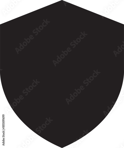 Shield Icon. Protect shield security line icons. Badge quality symbol, sign, logo or emblem. Сryptocurrency protection sign. Crypto currency security web button. Interface design element.