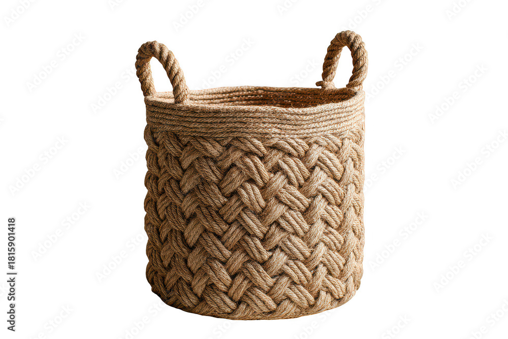 Obraz premium wicker basket isolated on white Background