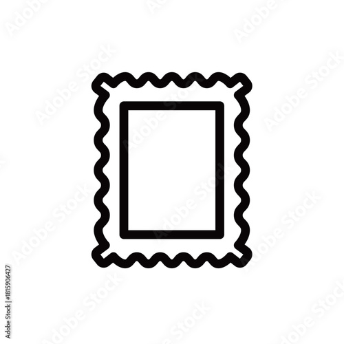 記念切手の線画アイコン