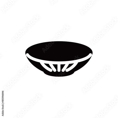 皿・陶磁器のシルエットアイコン