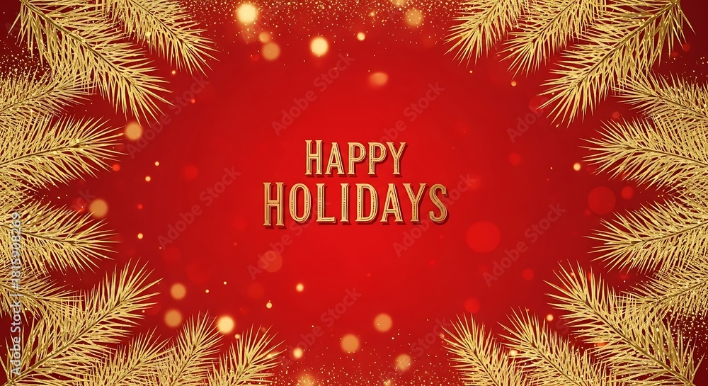 Obraz premium Merry Christmas/ Happy Holiday gift card/ banner with gift decoration Christmas style | Christmas 2025 | Happy New Year 2025 | Happy New Year | Happy Holiday | 25th December