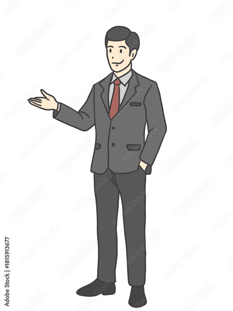 Obraz premium businessman poi