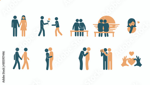 Group Social Interaction and Community Icons