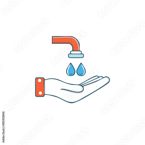 el üzerine su damlası 