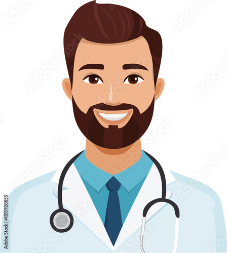 smiling doctor with stethoscope