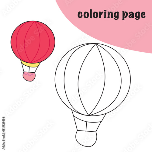 Coloring page vehicle for kids