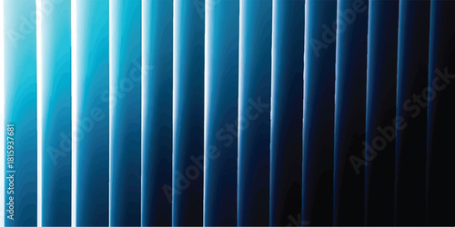 Abstract blue lines background vertical stripes with light and shadow modern design for wallpaper and presentation