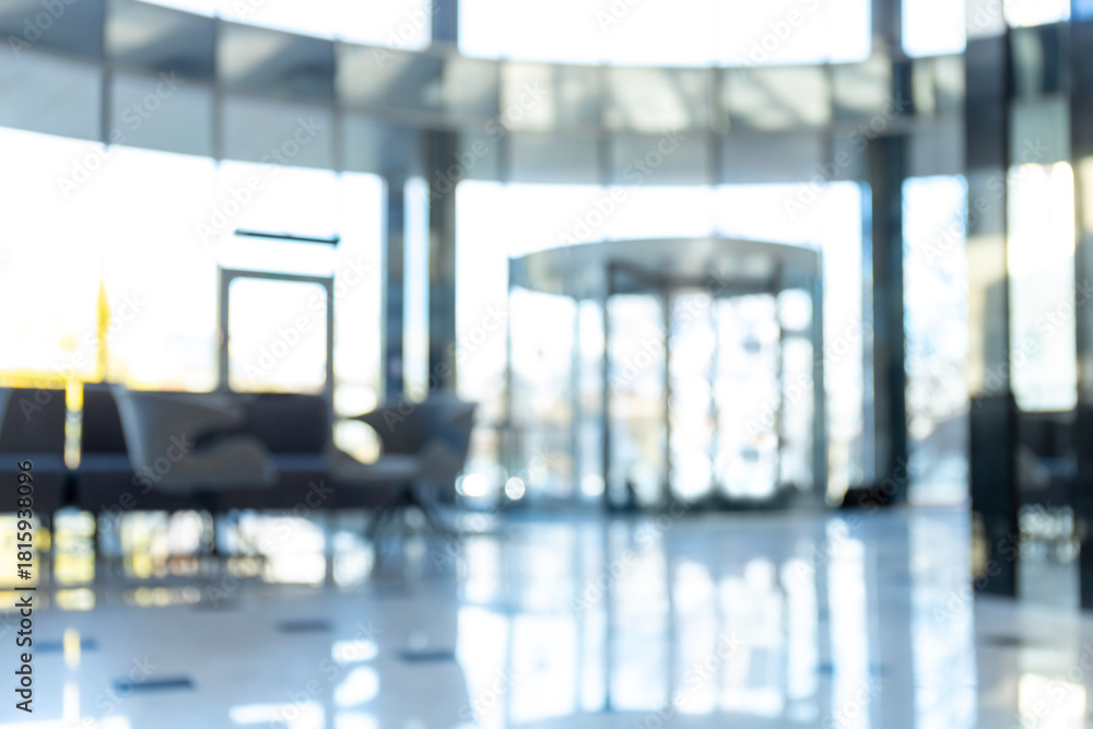 Fototapeta premium Abstract blur office interior for background