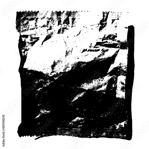 Black and white foil wrapper texture vector illustration for packaging design asset