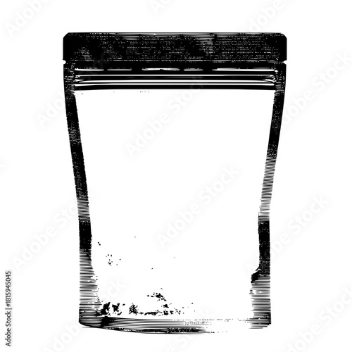 Stand up pouch mockup vector template blank packaging bag for food product design pack