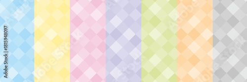 Multi-Color Diagonal Mosaic Graphic Style Set