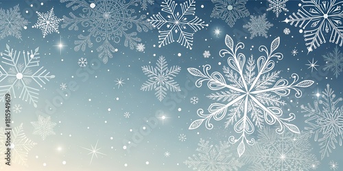 illustration of snowfall