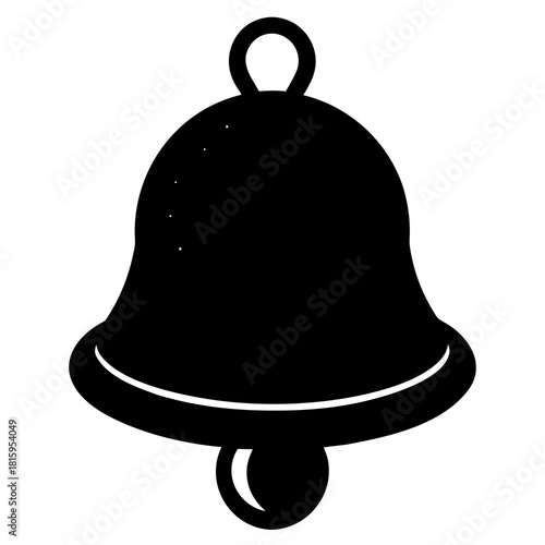 Christmas bells isolated on white background