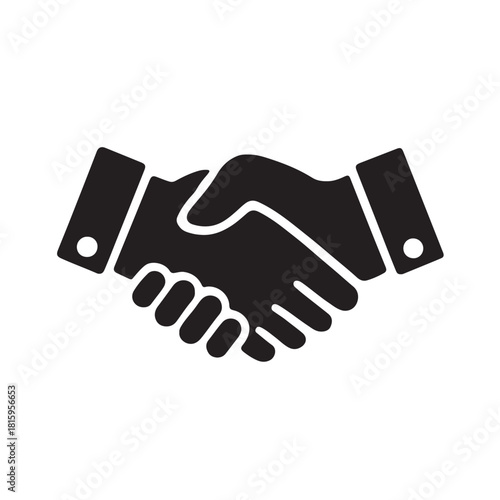 Handshake Agreement Partnership Icon Vector