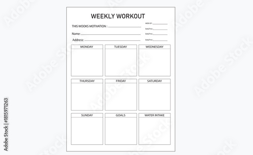 weekly workout Best book Interior design