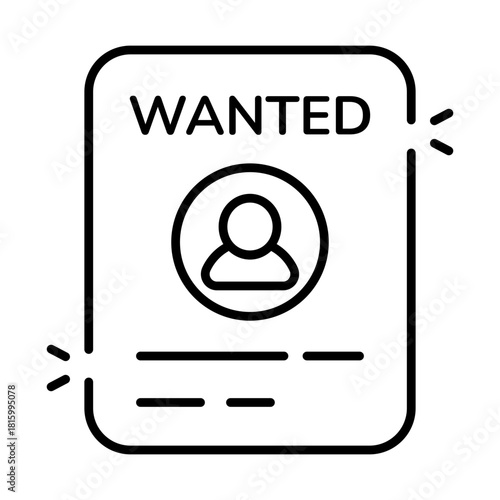 Trendy vector design of wanted poster 