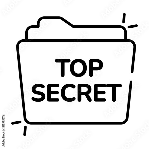 Premium download icon of secret folder record 