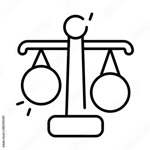 Unique design icon of justice 