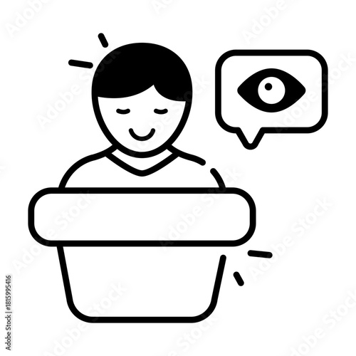 Premium download icon of eyewitness 