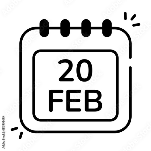 Modern design icon of murder date