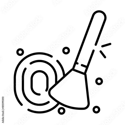 Vector design of remove fingerprint 