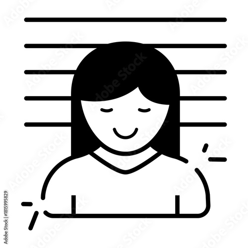 Trendy design icon of criminal 