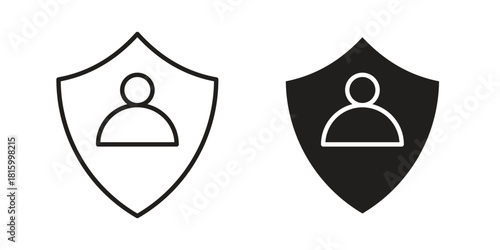 Life insurance icons in different style, sign or symbol, suitable for apps and websites