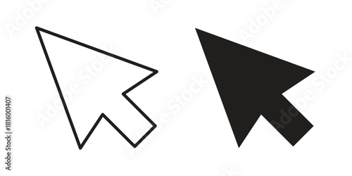 Mouse icons in different style, sign or symbol, suitable for apps and websites