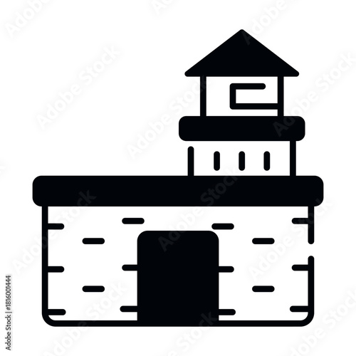 Perfect design icon of military base 