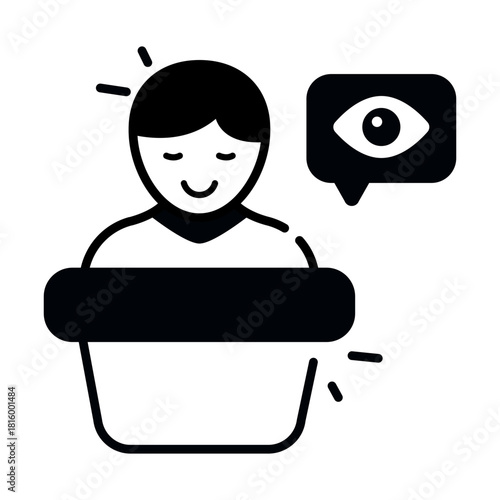 Premium download icon of eyewitness 