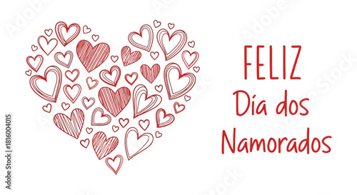 Express Your Love Heart-Shaped Valentine's Day Greeting for Lovers