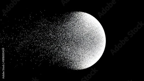 Dissolving Sphere: Digital Particle Dispersion