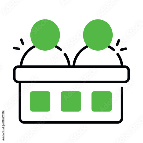 A beautiful design icon of jury