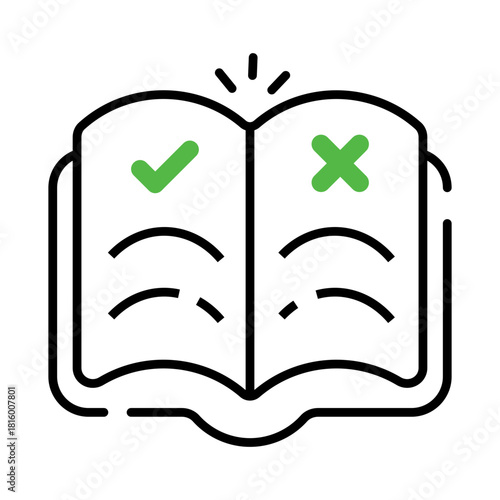 Perfect design icon of rules book 