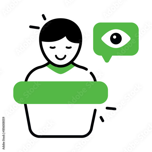 Premium download icon of eyewitness 