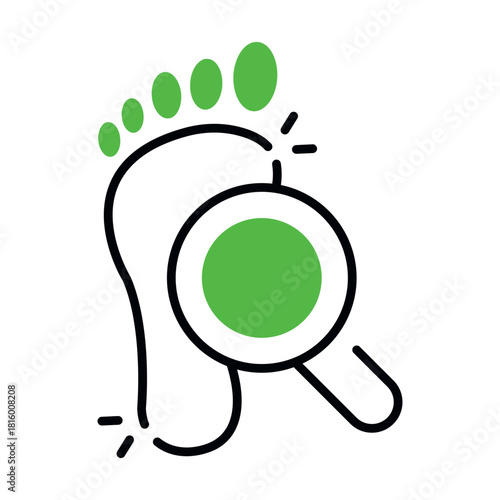 Perfect design icon of search evidence 