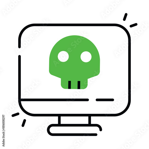 Modern design icon of system hacking 