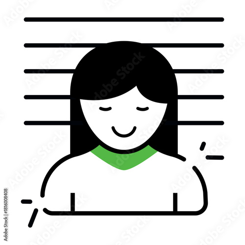 Trendy design icon of criminal 