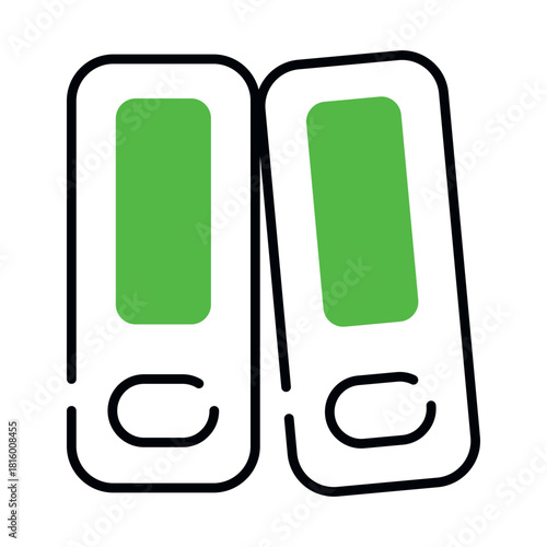 A premium download icon of binders