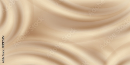 Wrinkled hoodie fabric, space for text, waves on gold cotton fabric, grey melange, close-up hoodie, close-up sweater, Fabric background