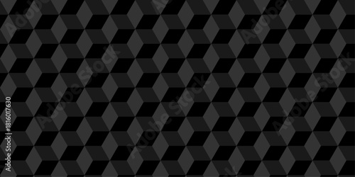 Cubic pattern and seamless cube grid hexagon technology background. Geometric pattern illustration mosaic, square and triangle wallpaper.	
