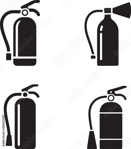 Fire extinguisher vector pictogram
